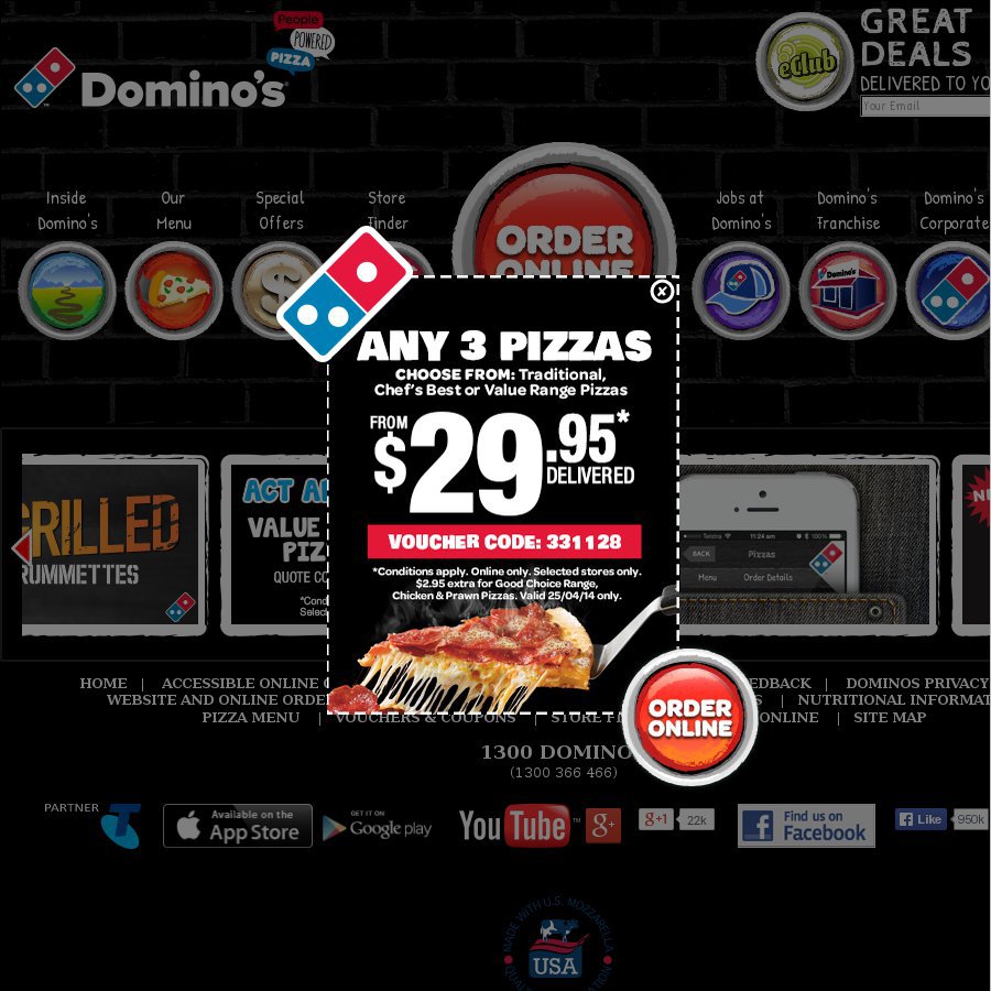 dominos coupons carlingford